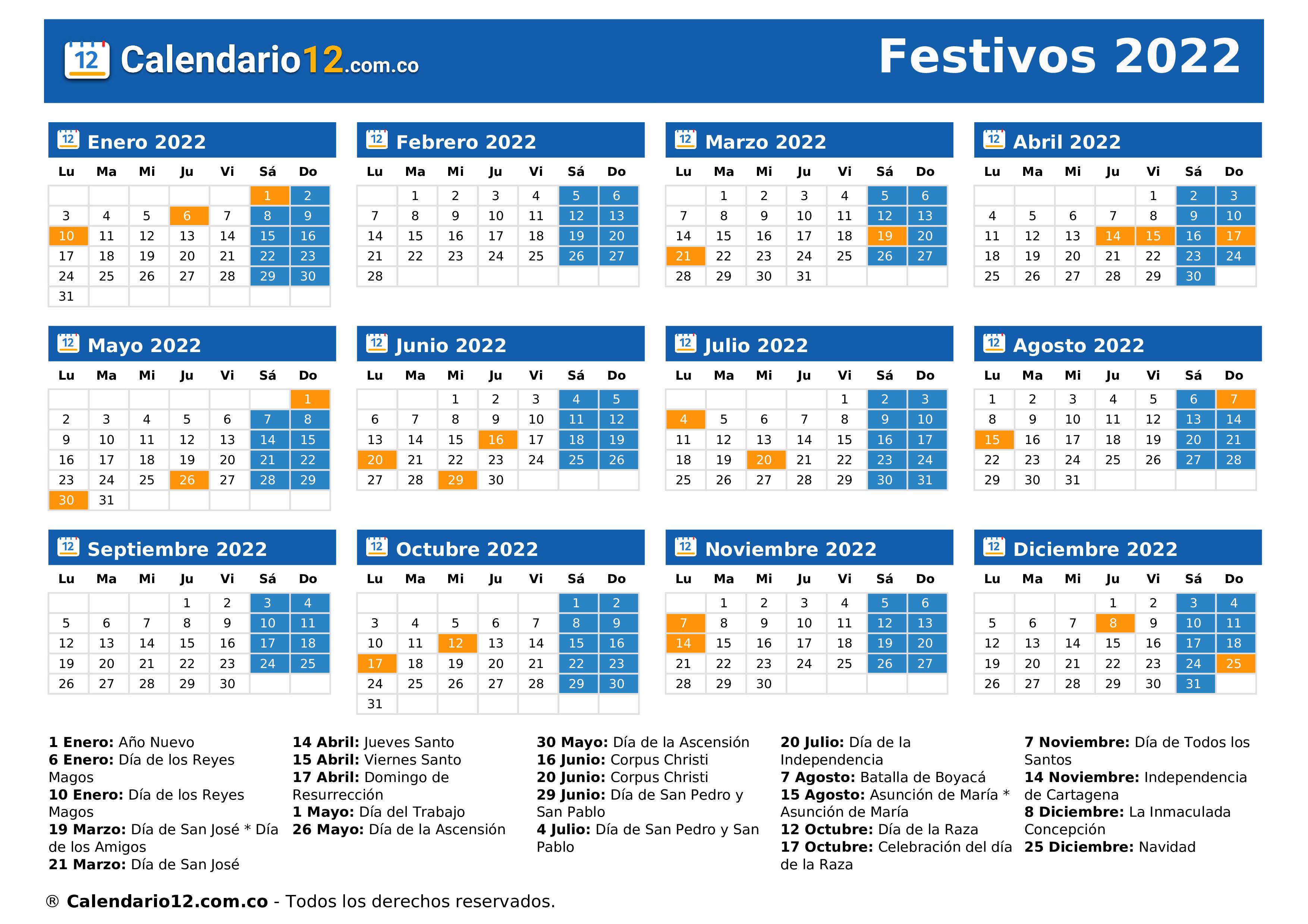 Festivos 2022